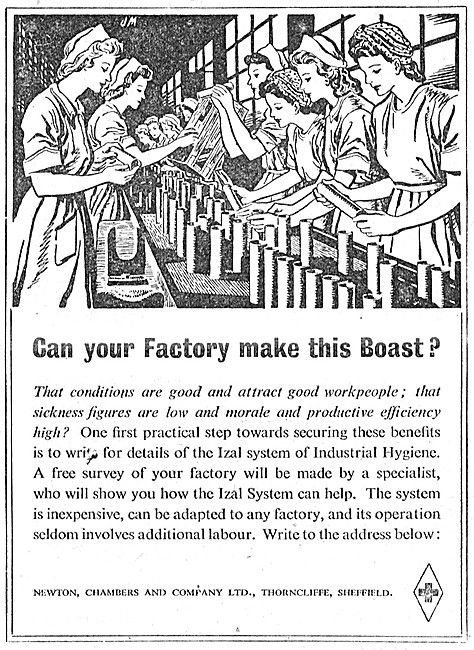 Newton Chambers IZAL System Of Factory Hygiene                   