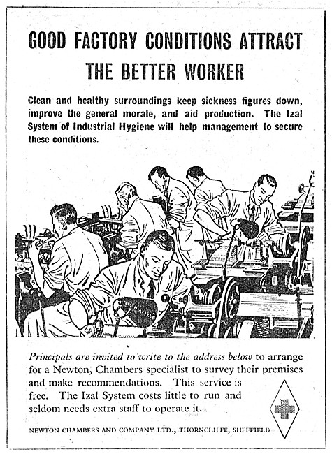 Newton Chambers IZAL System Of Factory Hygiene                   