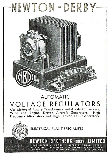Newton-Derby Automatic Voltage Regulators                        