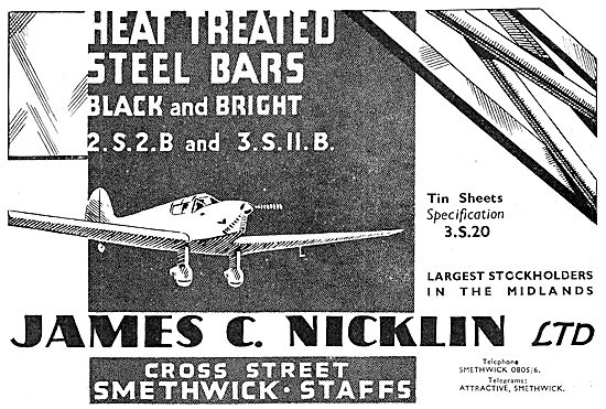 Bernard Nicklin & Co.Aircraft Steel Sheets  & Bars               
