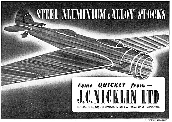 JAS C.Nicklin : Steel, Aluminium & Alloy Stockists               