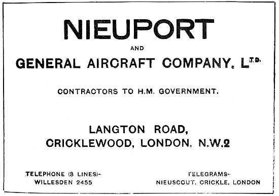 Nieuport Aircraft                                                