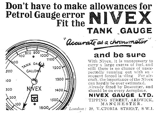 Nivex Fuel Gauges For Aircraft                                   