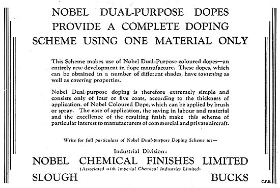 Nobel Aircraft Dopes & Finishes                                  