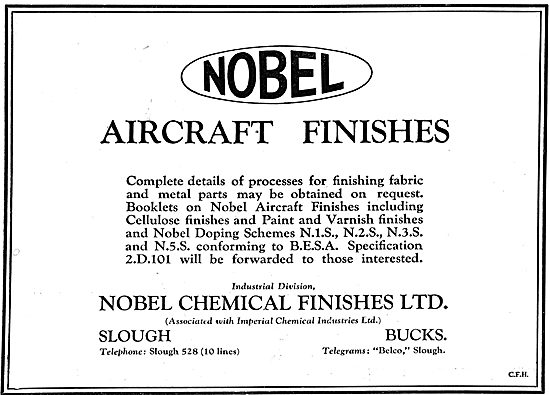 Nobel Aircraft Dopes & Finishes                                  