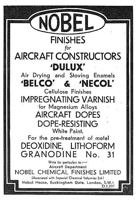 Nobel Aircraft Finishes: Dulux - Belco - Necol                   