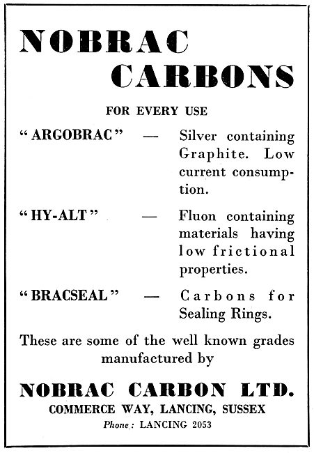 Nobrac Carbons AGROBRAC  HY-ALT  BRACSEAL                        