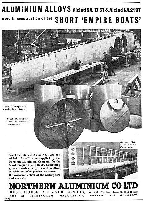 Northern Aluminium - Short Empire Flying Boats                   