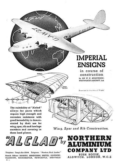 Northern Aluminium Noral Alclad 1937                             