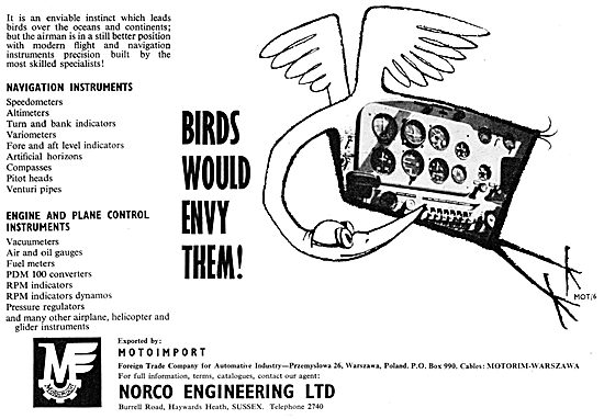 Norco Engineering Ltd : Motoimport. Aircraft Parts Suppliers     