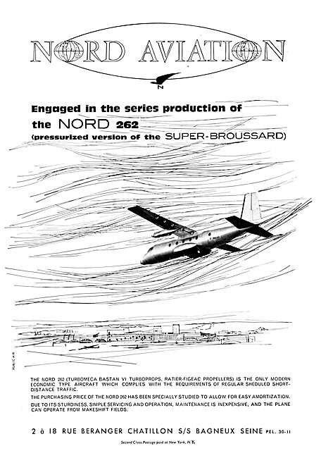 Nord Aviation 262 - Super Broussard                              