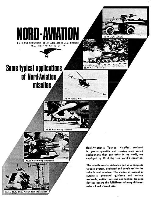 Nord Aviation Missiles & Weapons Systems 1967                    