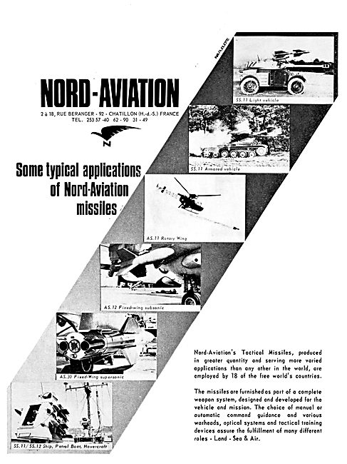 Nord Aviation Weapons & Missiles 1968                            
