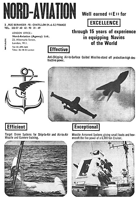 Nord Aviation Missiles 1969                                      