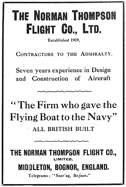 Norman Thompson Flying Boats 1916                                