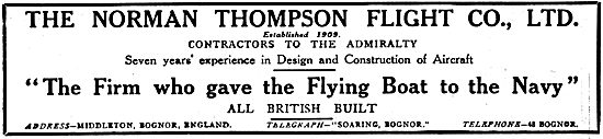 Norman Thompson Flying Boats 1917                                