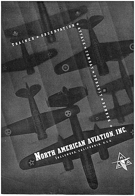 North American Aviation - Manufacturers Of Military Aircraft.    