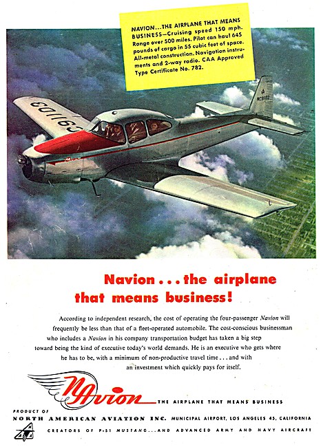North American Aviation Navion                                   