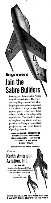 North American Aviation Recruitment Advert 1953                  