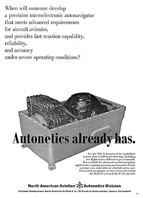 North American Aviation - Autonetics - INS                       