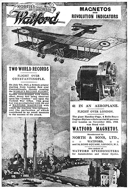 North & Sons - Watford Magnetos & Watford Speedometers           