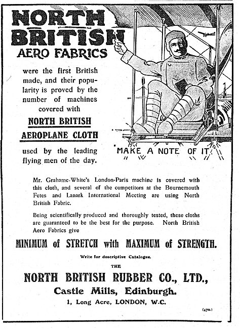 North British Rubber Co - Aero Fabrics                           