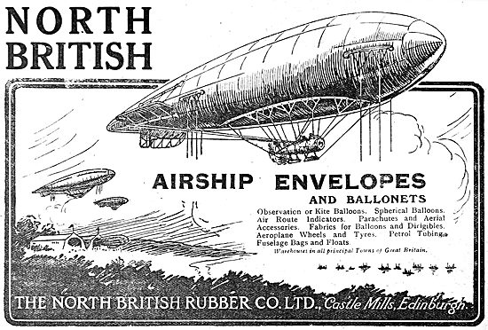 North British Rubber Company - Airship Envelopes & Ballonets.    