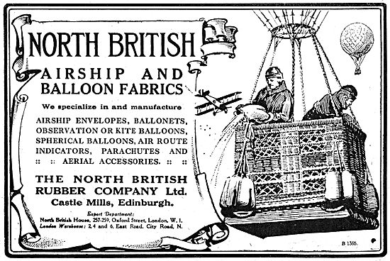 North British Rubber Company - Airship Envelopes & Ballonets.    