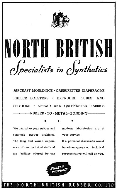 North British Rubber - Aircraft Mouldings & Extruded Tubes       