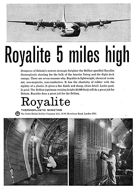 North British Rubber - ROYALITE Aircraft Seating                 