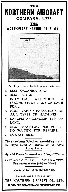 The Northern Aircraft Waterplane School Of Flying - Windermere   