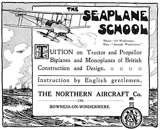 The Northern Aircraft Seaplane Flying School 1915                