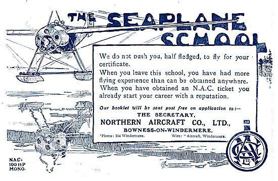 The Northern Aircraft Seaplane Flying School Windermere          