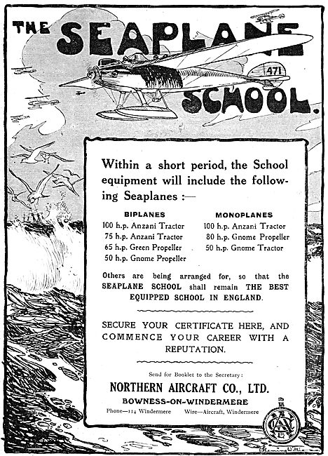 The Northern Aircraft Seaplane Flying School Windermere          