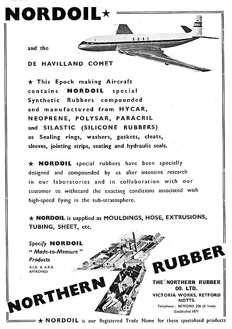 Northern Rubber. Retford. Nordoil. Silastic Neoprene Hycar       