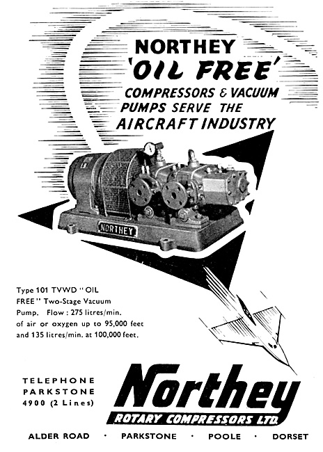 Northey Air Compressors & Vacuum Pumps 1959                      