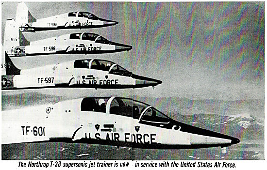 Northrop T38 Supersonic Jet Trainer                              