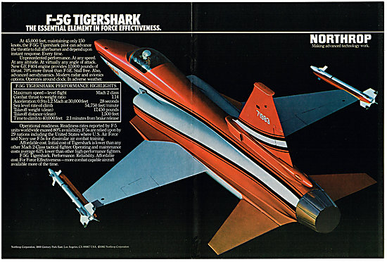 Northrop F-5G Tigershark                                         
