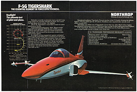 Northrop F-5G Tigershark                                         