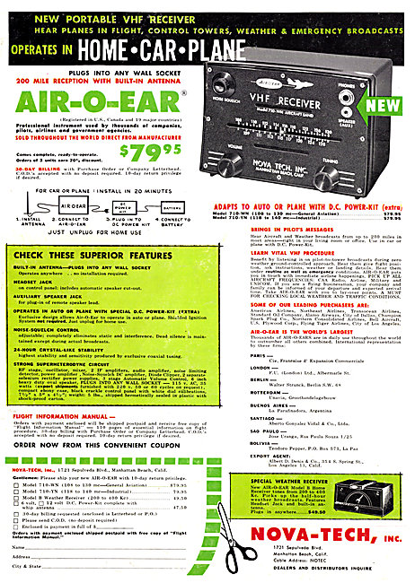 Nova-Tech Air-O-Ear Airband Radio                                