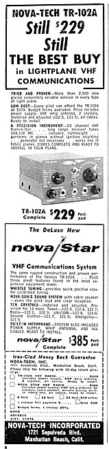 Nova-Tech - Nova-Star Avionics - Nova-Tech TR-102A VHF           