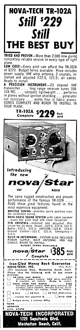 Nova-Tech - Nova-Star Avionics - Nova-Tech TR-102A VHF           