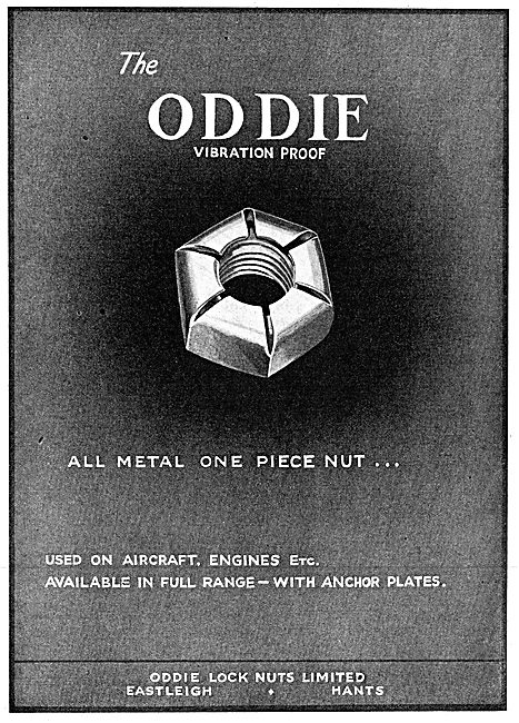 Oddie Self-Locking Fasteners Oddie Nuts 1943                     