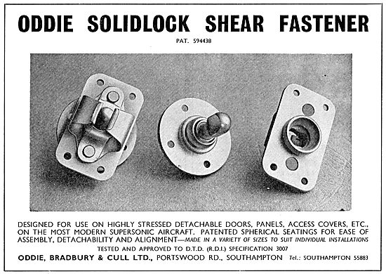 Oddie Shear Fasteners For Highly Stressed Aircraft Panels        