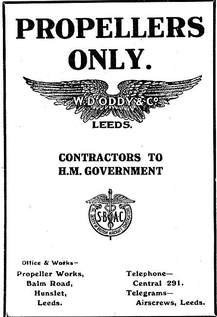 W.D.Oddy & Co -  Manufacturers Of Propellers. Balm Rd Hunslet    