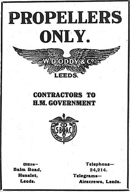 W.D.Oddy & Co - Designers & Manufacturers Of Propellers          