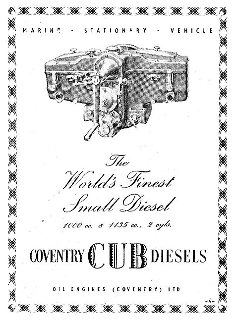 Oil Engines (Coventry) - Coventry Cub Diesels                    