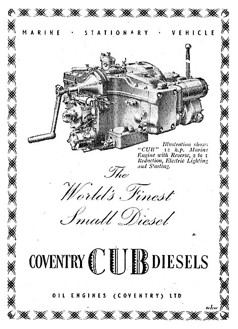 Oil Engines (Coventry) - Coventry Cub Diesels                    