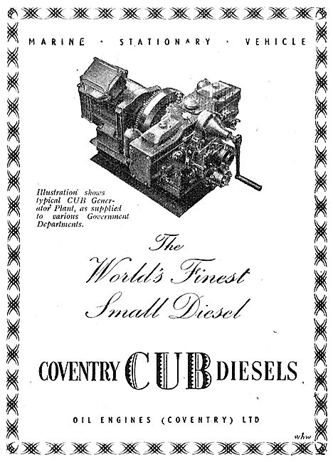 Coventry Cub Diesels                                             