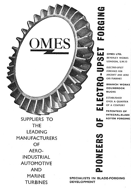 Omes Electro-Upset Forgings For Gas Turbine Components           
